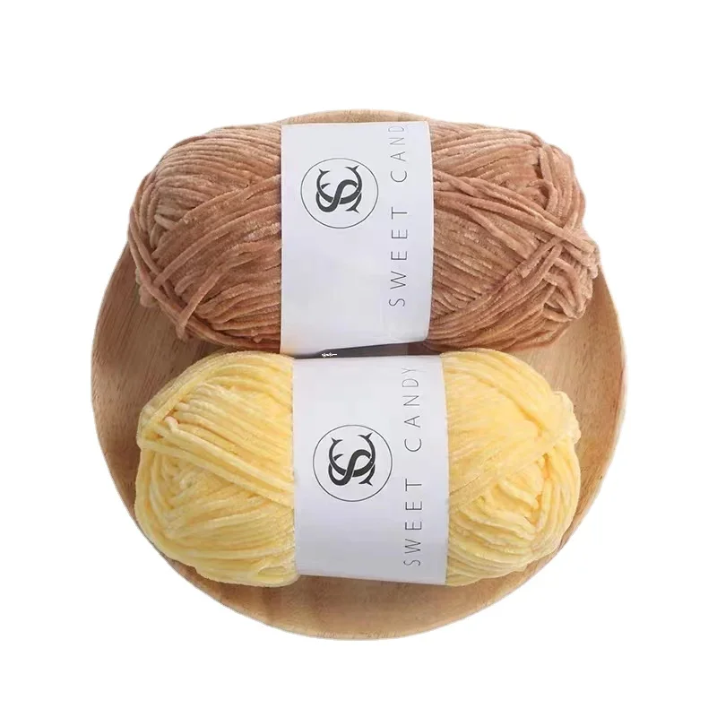 Velvet Jewelry Box - ขนสัตว์ Chenille 2 มม.กํามะหยี่สีทองขนสัตว์ Ball Golden