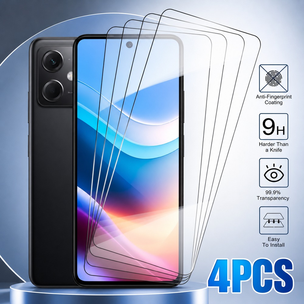 Realme C67 - กระจกกันรอย 4 ชิ้น สำหรับ Realme C12
