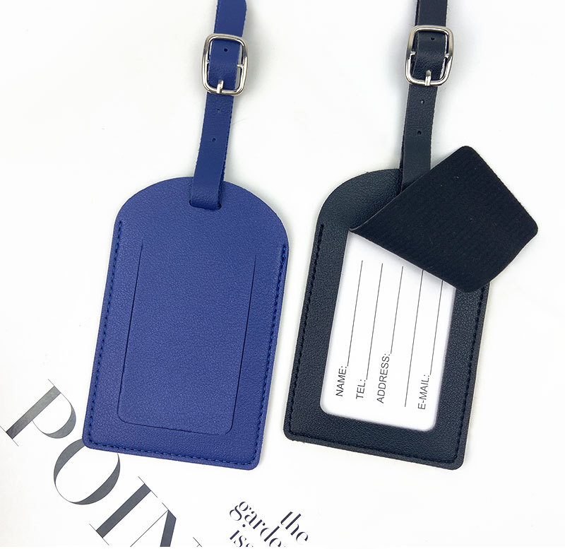 Leather Passport Cover - ป้ายติดกระเป๋าเดินทาง PU น้ำหนักเบา อุปกรณ์เสริมสำหรับการเดินทาง ป้ายติดกระเป๋าเดินทางสีสันสดใส ป้ายติดกระเป๋าเดินทางสำหรับขึ้นเครื่อง