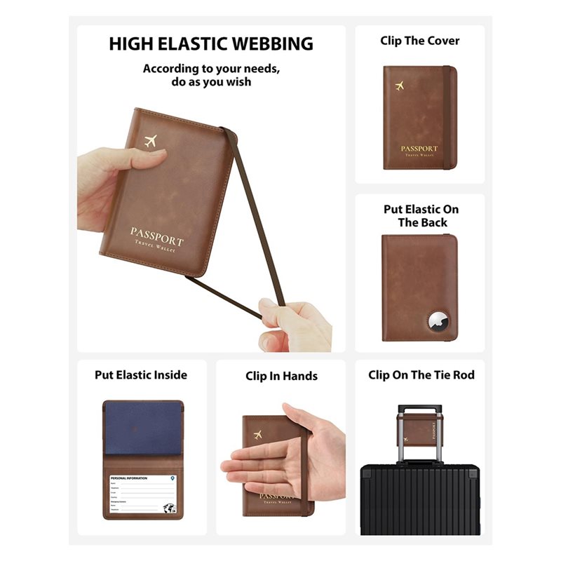 ABRT-ที่ใส่พาสปอร์ตพร้อมระบบป้ - Leather Passport Cover บทวิจารณ์และราคา