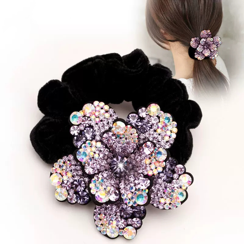 ผู้หญิง Rhinestone Scrunchies  - Velvet Jewelry Box บทวิจารณ์และราคา