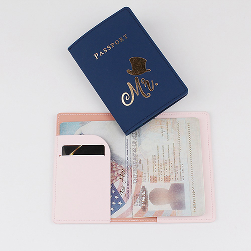 ปรับแต่งชื่อ Mr/Mrs โลโก้หนังส - Leather Passport Cover บทวิจารณ์และราคา