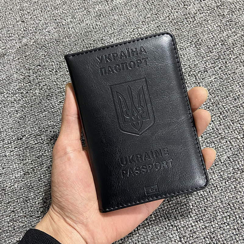 ยูเครนผู้ถือหนังสือเดินทางผู้ช - Leather Passport Cover บทวิจารณ์และราคา