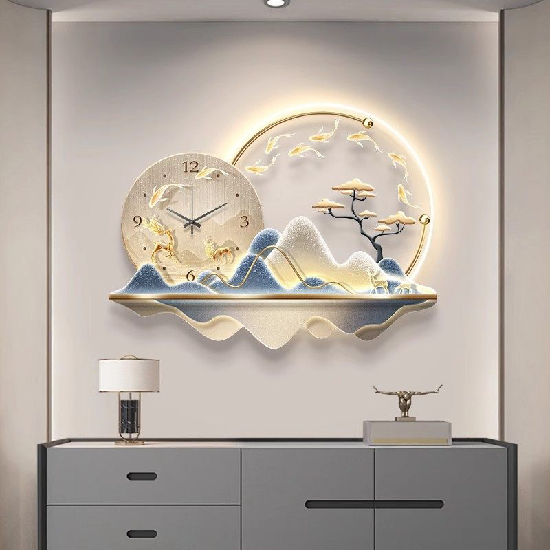 นาฬิกาติดผนัง LED ลายศิลปะ ดีไ - Luxury Lifestyle Design บทวิจารณ์และราคา