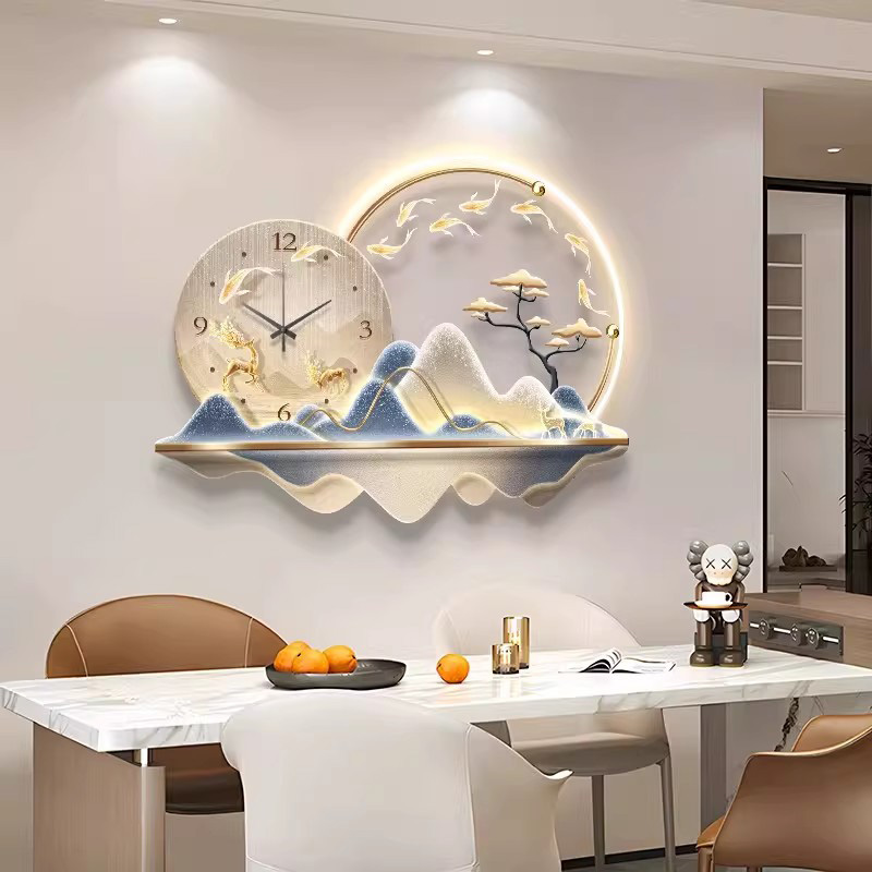 นาฬิกาติดผนัง LED ลายศิลปะ ดีไ - Luxury Lifestyle Design บทวิจารณ์และราคา