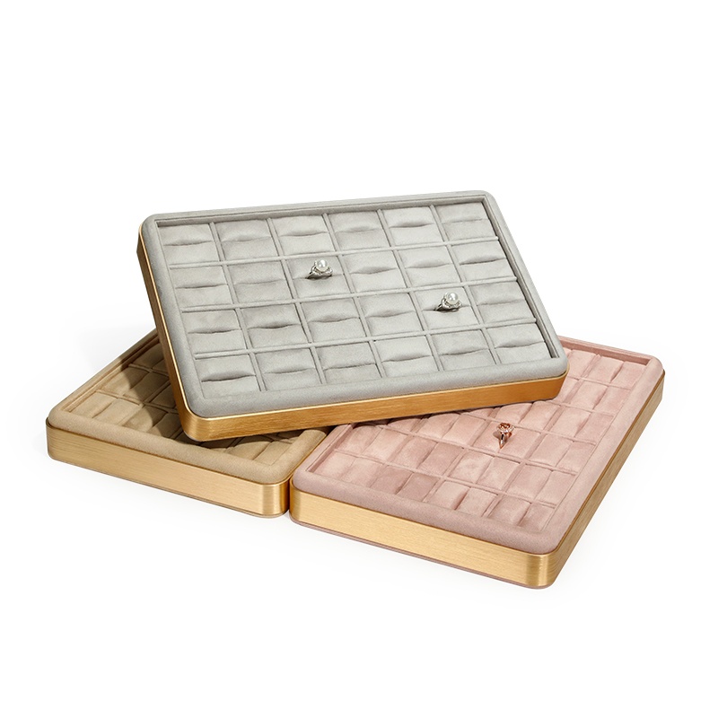 ถาดจัดเก็บเครื่องประดับแบบมีโค - Velvet Jewelry Box บทวิจารณ์และราคา