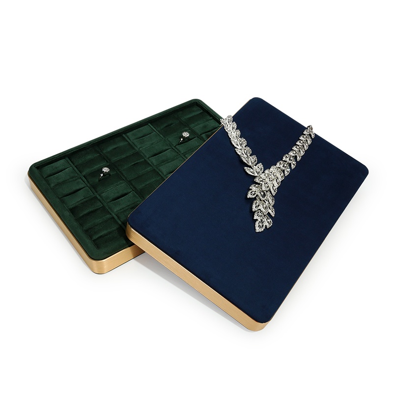 ถาดจัดเก็บเครื่องประดับแบบมีโค - Velvet Jewelry Box บทวิจารณ์และราคา