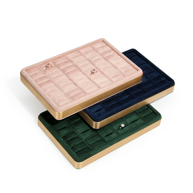ถาดจัดเก็บเครื่องประดับแบบมีโค - Velvet Jewelry Box บทวิจารณ์และราคา