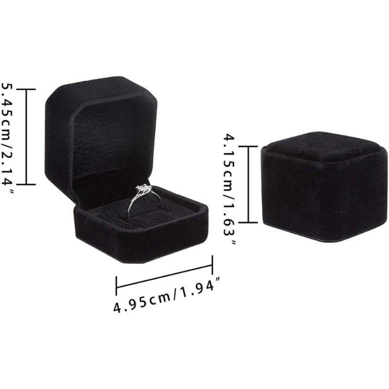 10 Pack กํามะหยี่กล่องแหวนต่าง - Velvet Jewelry Box บทวิจารณ์และราคา