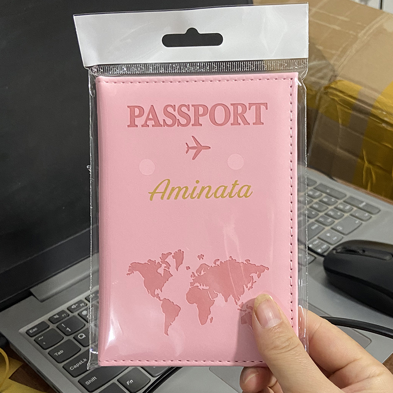 Custom Gold สีชื่อหนังสือเดินท - Leather Passport Cover บทวิจารณ์และราคา