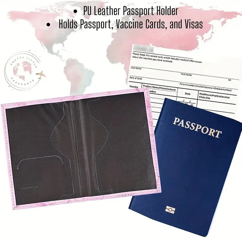 ซองใส่หนังสือเดินทางหนัง PU สี - Leather Passport Cover บทวิจารณ์และราคา