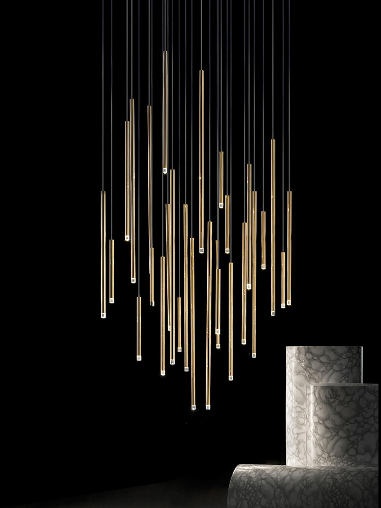 โคมไฟระย้า LED สำหรับบันไดห้อง - Quiet Luxury Lifestyle บทวิจารณ์และราคา