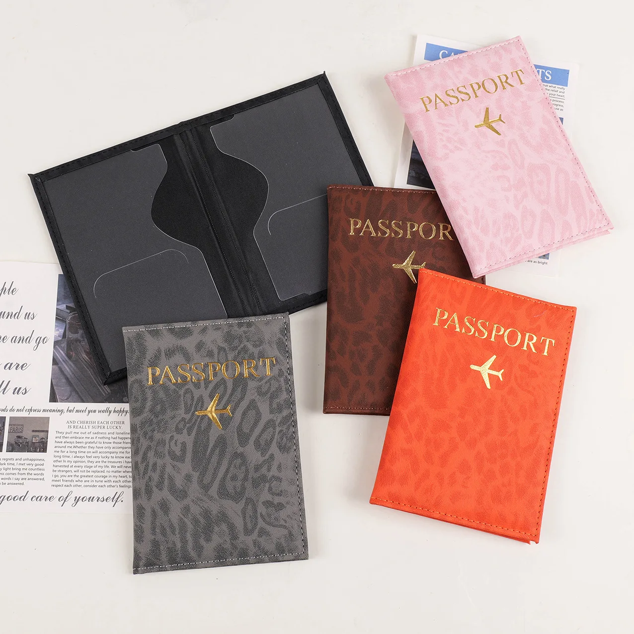 ซองใส่พาสปอร์ตลายเสือดาวสำหรับ - Leather Passport Cover บทวิจารณ์และราคา