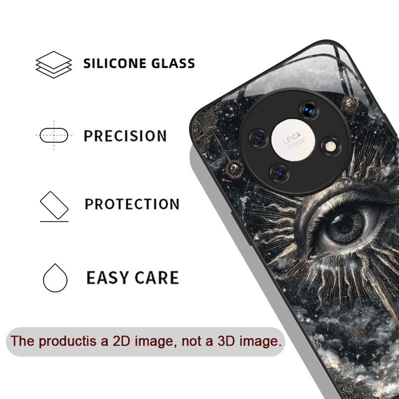 เคสโทรศัพท์กระจกนิรภัยลายตาปีศ - Huawei Mate 60 บทวิจารณ์และราคา