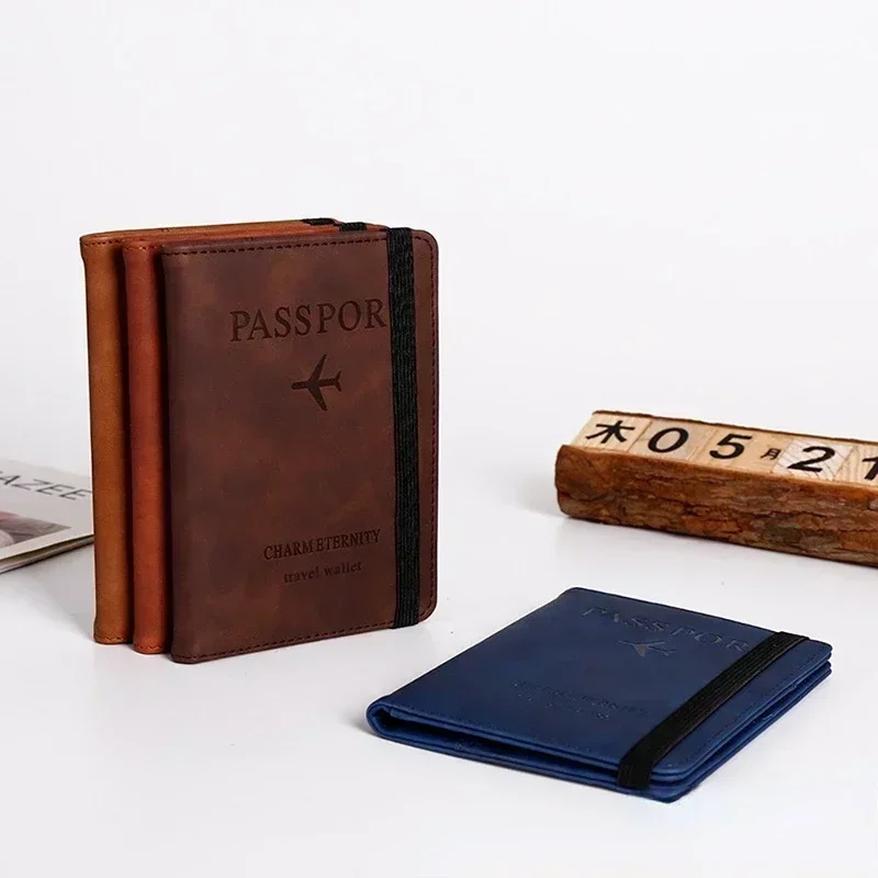 ผู้หญิงผู้ชายกระเป๋าเดินทางผู้ - Leather Passport Cover บทวิจารณ์และราคา